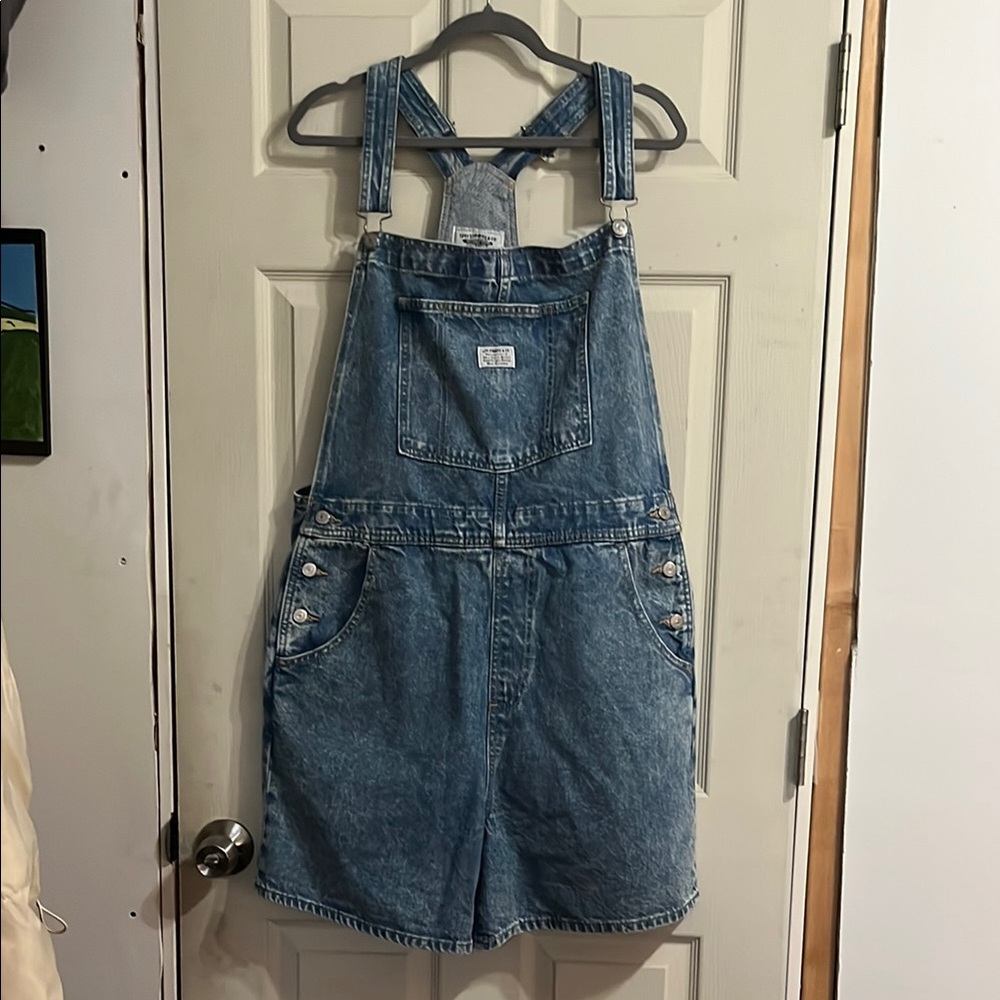 Levi's Classic Blue Denim Overalls